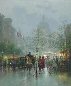 G HARVEY 18X22 Secondary Market Art: "IN GOD WE TRUST"