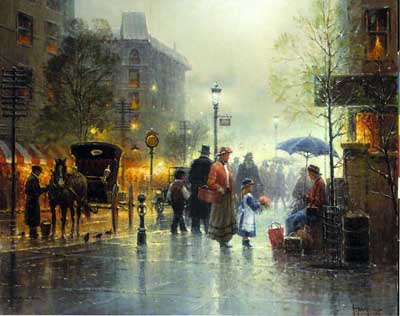 G HARVEY 18X23 Secondary Market Art: "CHARITY GIFT LOVE"