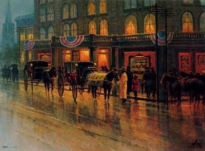 G HARVEY 18X24 Secondary Market Art: "GRAND OPENING"