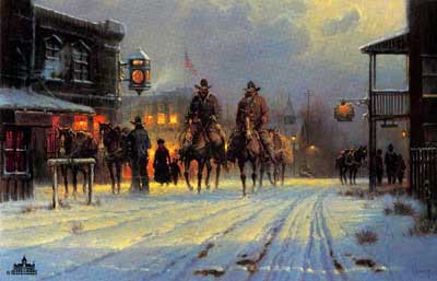 G HARVEY 18X27  Secondary Market Art: "INDEPENDENT TEXANS"