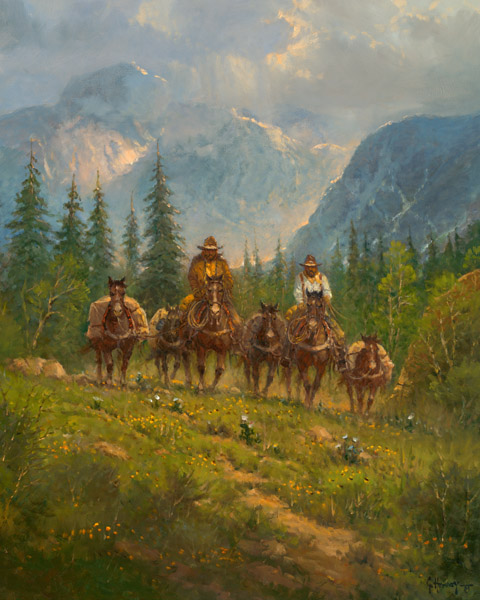 G HARVEY 20X16 Secondary Market Art: "BREAKING SPRING APGCNV"