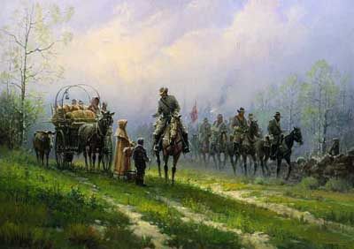 G HARVEY 20X27 Secondary Market Art: "SIEGE OF THE SOUTH"