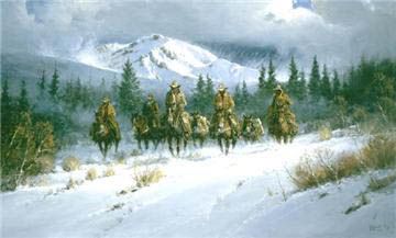 G HARVEY 21X35 Secondary Market Art: "GOOD WAGE WRANGLER CNV"