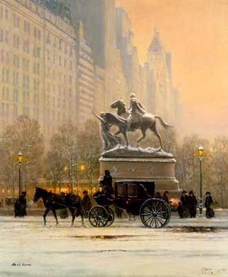 G HARVEY 22X18 Secondary Market Art: "FIFTH AVENUE"