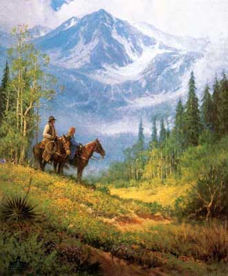 G HARVEY 23X18 Secondary Market Art: "REFLECTING HIS MAJESTY"