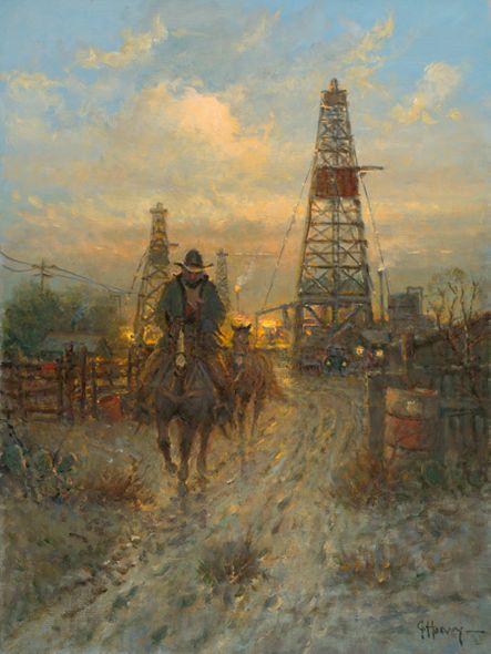 G HARVEY 24X18 Secondary Market Art: "NEIGHBORLY VIS PPRGCNV"