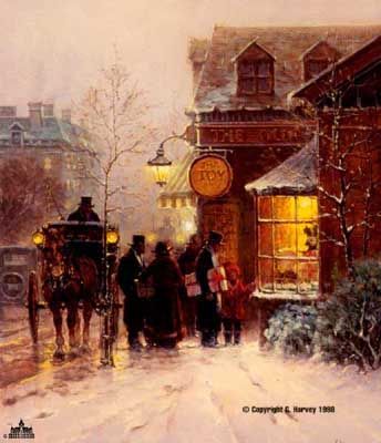 G HARVEY 24X20 Secondary Market Art: "TOY SHOP"