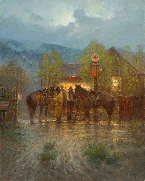 G HARVEY 24X30 Secondary Market Art: "HIGH MOUNTAIN APGCNV"