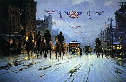 G HARVEY 26X18 Secondary Market Art: "DALLAS 1908"