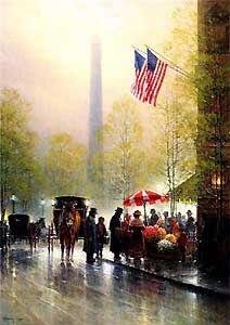 G HARVEY 27X20 Secondary Market Art: "PINNACLE OF FREEDOM"