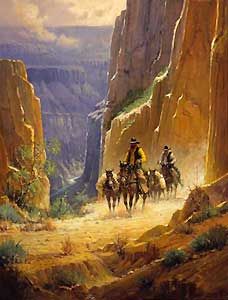 G HARVEY 27X23 Secondary Market Art: "CORRIDOR OF TIME"