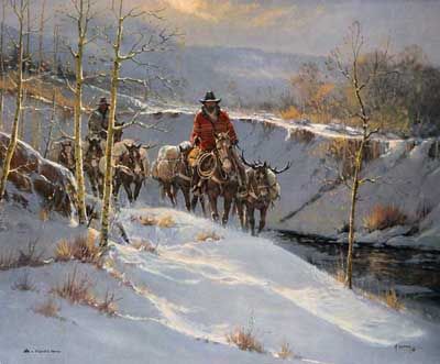 G HARVEY 28X34 Secondary Market Art: "OUTFITTERS PAYDAY SR"