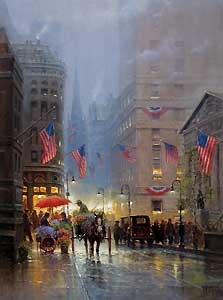 G HARVEY 30X23 Secondary Market Art: "VENDORS OF DREAMS"