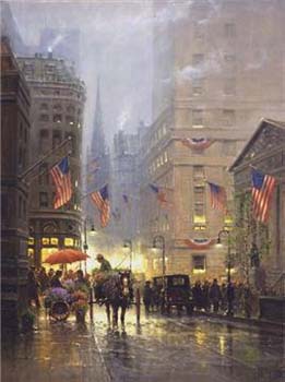 G HARVEY 30X23 Secondary Market Art: "VENDORS OF DREAMS PE"