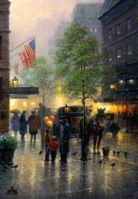 G HARVEY 32X22 Secondary Market Art: "COACHMAN & LADS AP"