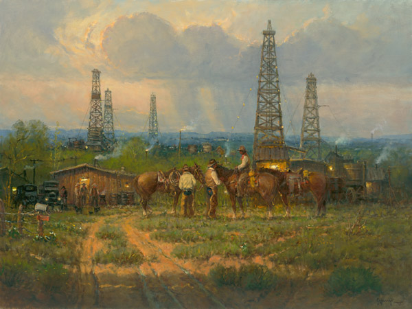 G HARVEY 40X30 Secondary Market Art: "WHERE DREAMS CO APGCNV"
