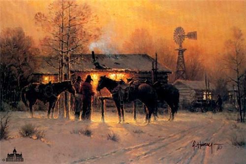 G HARVEY 6X8 Secondary Market Art: "BISCUITS BREAKFAST"