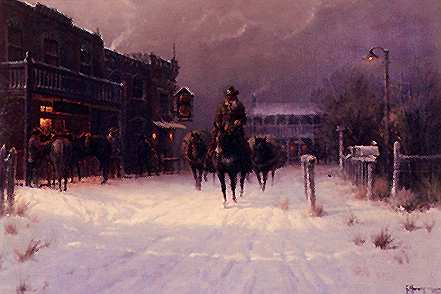 G HARVEY  Secondary Market Art: "WINTERS EVE"
