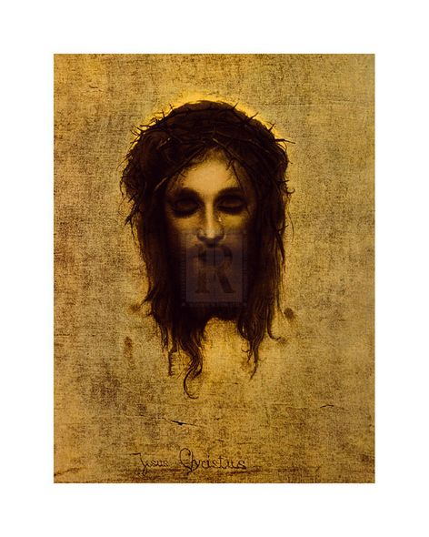 Gabriel Cornelius Ritter von Max Hand Numbered Limited Edition Print on Paper :"St. Veronica's Handkerchief"