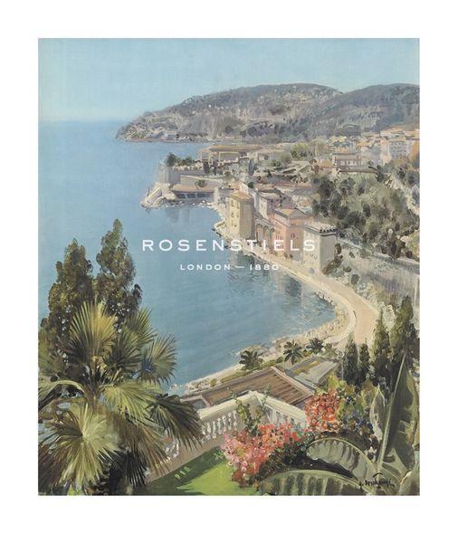 Gabriel Deschamps Hand Numbered Limited Edition Print on Paper :"La Rade De Villefranche"