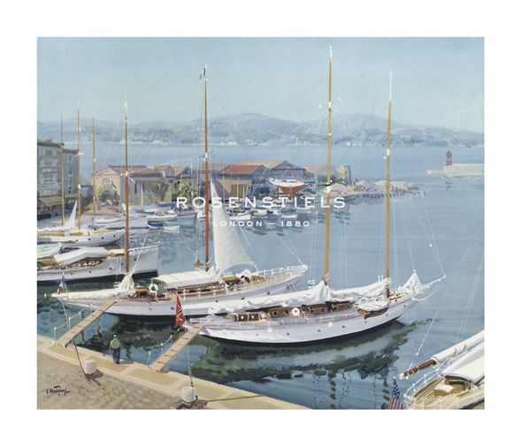 Gabriel Deschamps Hand Numbered Limited Edition Print on Paper :"Sailing Days"