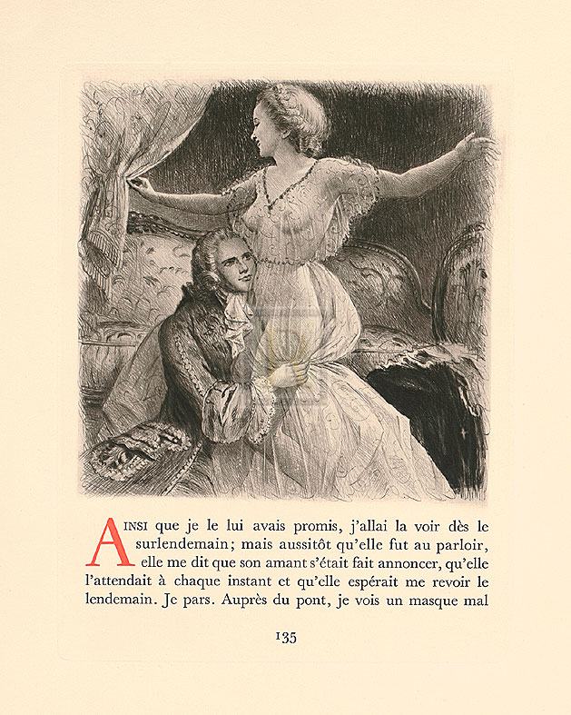 Gabriel Ferrier Hand Numbered Limited Edition Print on Paper :"A Night of Love"