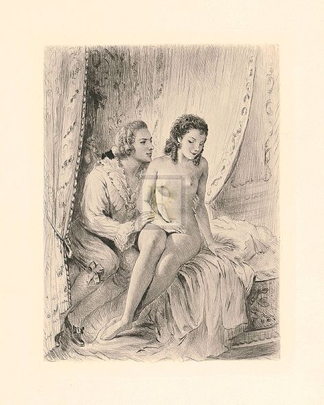 Gabriel Ferrier Hand Numbered Limited Edition Print on Paper :"Amorous Embrace"