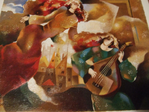 Galina Datloof Serigraph on Paper: "Tranquil Moment" Galina Datloof Serigraph on Paper: "Tranquil Moment"