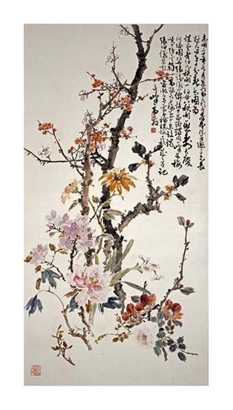 Gao Qifeng Fine Art Open Edition Gicl&eacute;e:"Ten Spring Flowers"