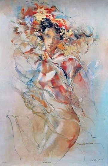 GARY BENFIELD Artist Signed Limited Edition Lithograph: "TENDERNESS"