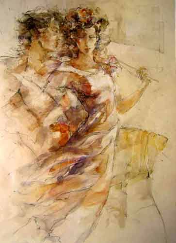 Gary Benfield Hand Signed and Numbered Limited Edition Serigraph on Linen: " Heavenly Dance "