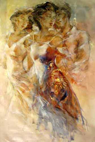 Gary Benfield Hand Signed and Numbered Limited Edition Serigraph on Paper: " Love Secrets "