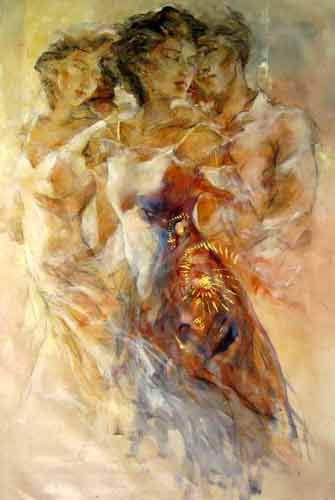 Gary Benfield Hand Signed and Numbered Limited Edition Serigraph on Paper: " Love Secrets "