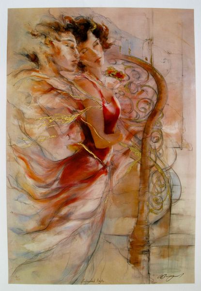 Gary Benfield Hand Signed Limited Edition Serigraph on Paper:"Enchanted Nights"