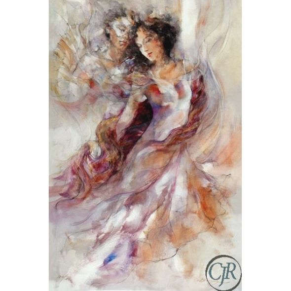 Gary Benfield Limited Edition Giclee on Paper:"Purple Shawl"