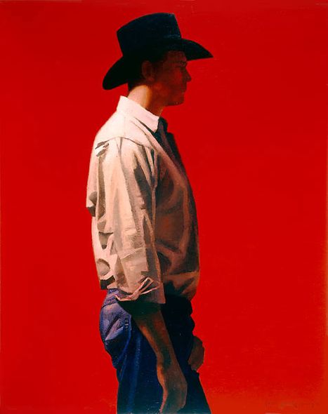 Gary Ernest Smith Handsigned & Numbered Limited Edition Giclee on Canvas:"Man in Red"
