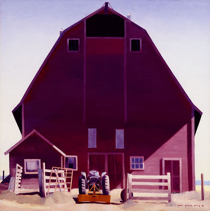Gary Ernest Smith Open Edition Gallery Wrap Canvas Giclee:"Purple Barn"