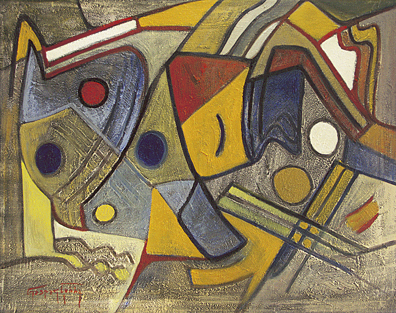 Gaspar Cunha Open Edition Giclee on Canvas:"Constructivism in USA"