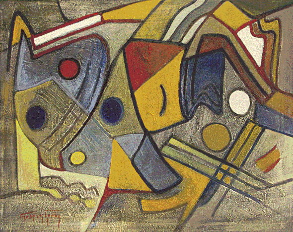 Gaspar Cunha Open Edition Giclee on Canvas:"Constructivism in USA"