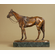 Gaston d'Illiers Handcrafted Solid Bronze Sculpture:"Avant la Course" (Before the Race)