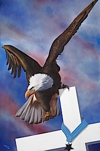 Geno Peoples Open Edition Canvas: "High Cost of Freedom"