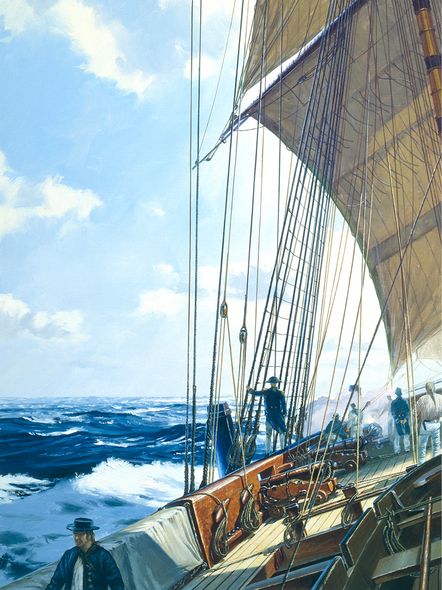 Geoff Hunt Artist Signed Limited Edition Giclee Print:"Post Captain"