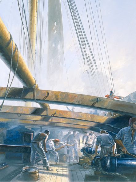 Geoff Hunt Artist Signed Limited Edition Giclee Print:"The Fortune of War"