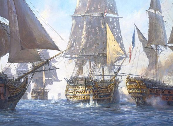 Geoff Hunt Hand Signed and Numbered Limited Edition Canvas Giclee:"Victory Breaks the Enemy Line"