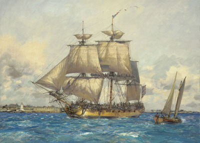 Geoff Hunt Handsigned and Numbered Limited Edition Giclee : "Ranger Bound for France"