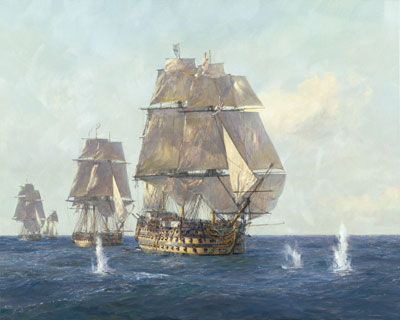 Geoff Hunt Handsigned and Numbered Limited Edition Giclee: "The First Shots"