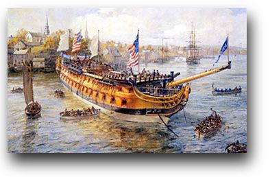 Geoff Hunt Handsigned and Numbered Limted Edition Print:"Launching Day, USS America "