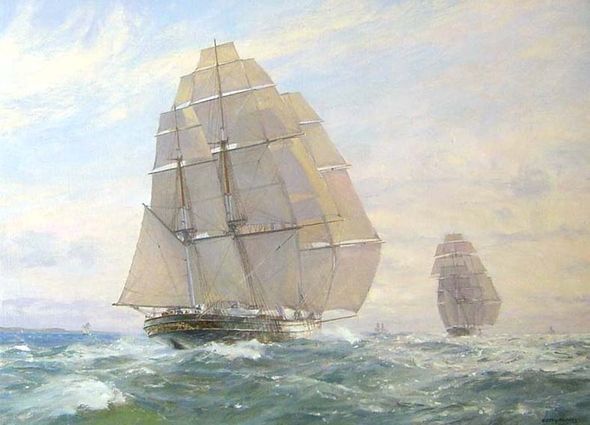 Geoff Hunt Handsigned & Numbered Limited Edition Print:"Ariel & Taeping"