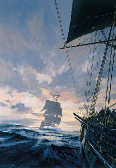 Geoff Hunt Handsigned & Numbered Limited Edition Print:"Desolation Island"