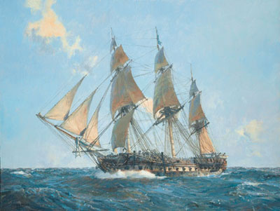 Geoff Hunt Handsigned & Numbered Limited Edition Print:"USS United States"